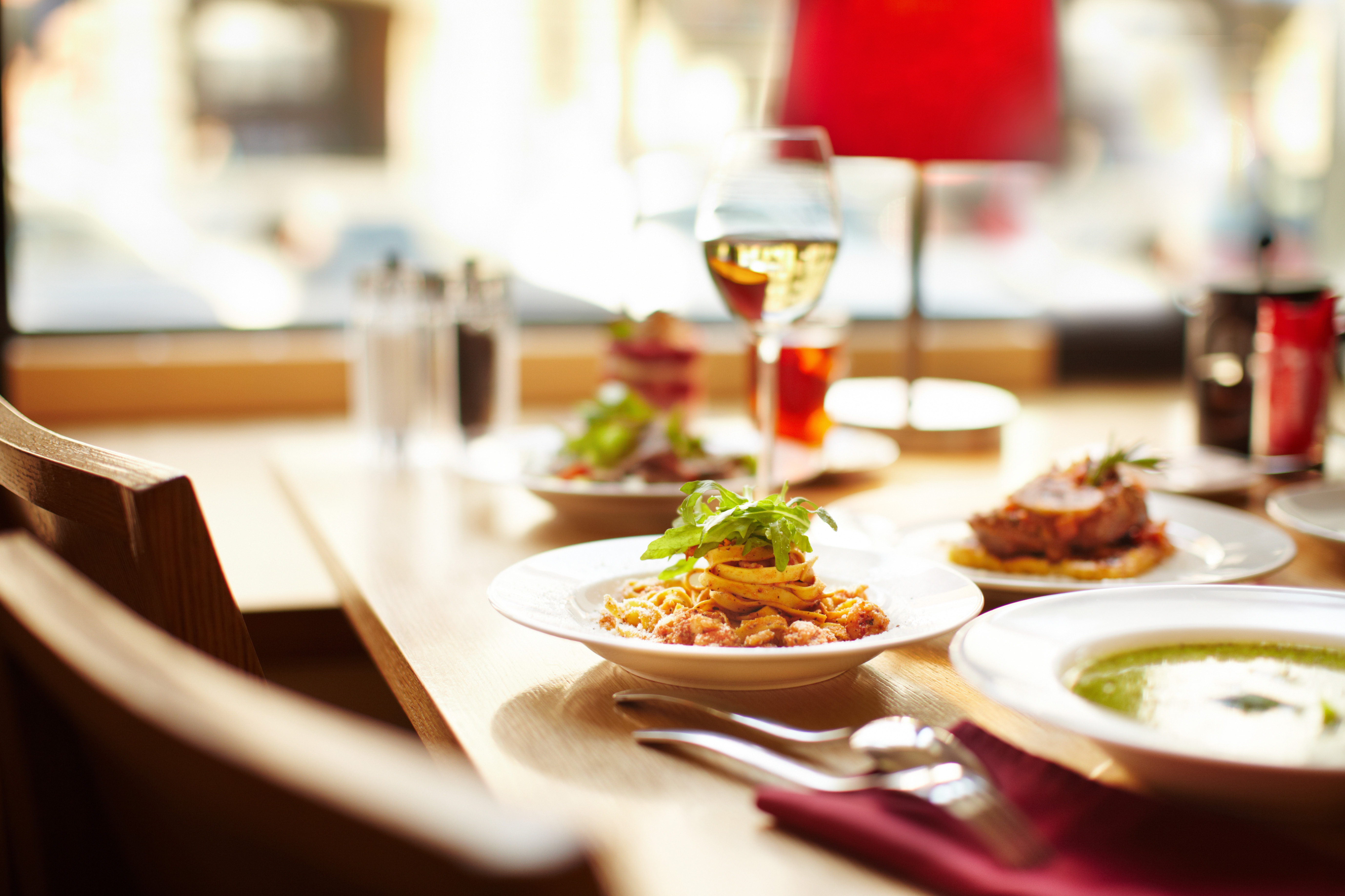 Restaurant table setting