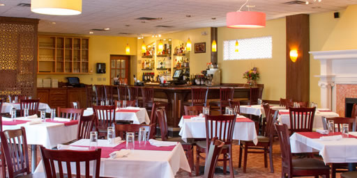 classic Indian restaurant interior